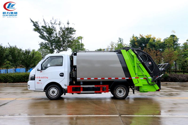 國六東風途逸藍牌壓縮垃圾車